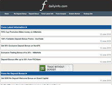Tablet Screenshot of fxdailyinfo.com